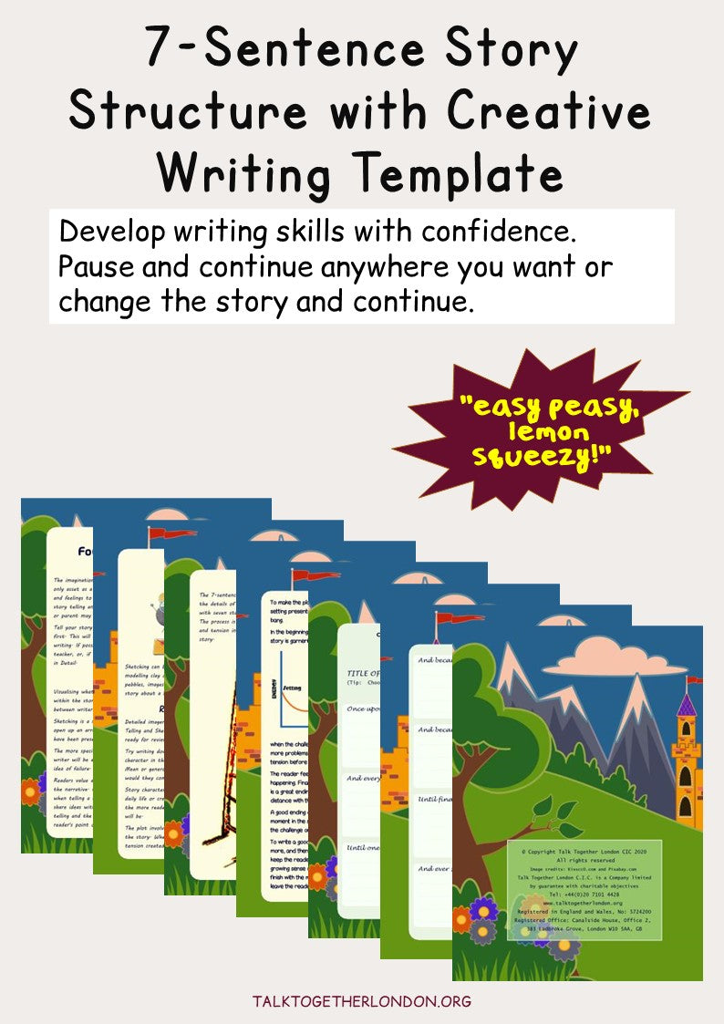 TTLCIC-7-Sentence Story Structure with Creative Writing Template 2