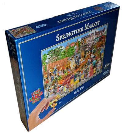 Springtime Market Puzzle (500 Pieces), front cover